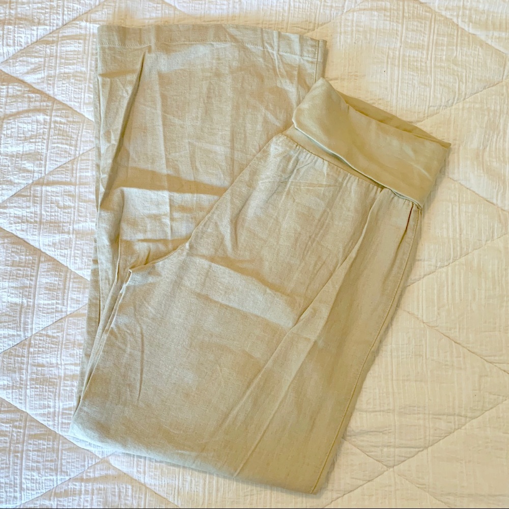 JUST LIVING Wide-Leg Linen Pants